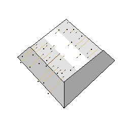 Going up the two pyramid flanks - a model suggested for building a pyramid