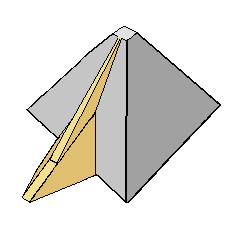 Modell mit Innenrampe für den Bau der Cheops-Pyramide