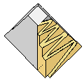 Modell mit Zickzackrampe für den Bau der Cheops-Pyramide