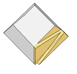 Modell mit Zickzackrampe für den Bau der Cheops-Pyramide