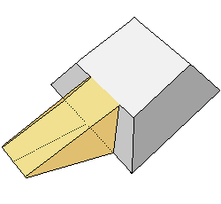 The straight-on ramp suggested for building a pyramid