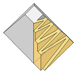 Zigzag ramp suggested for building a pyramid