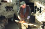 Forging a chisel