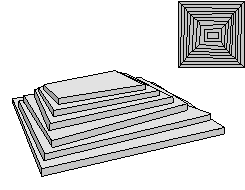 Pyramidenform ohne exakt ausgerichtete Kanten